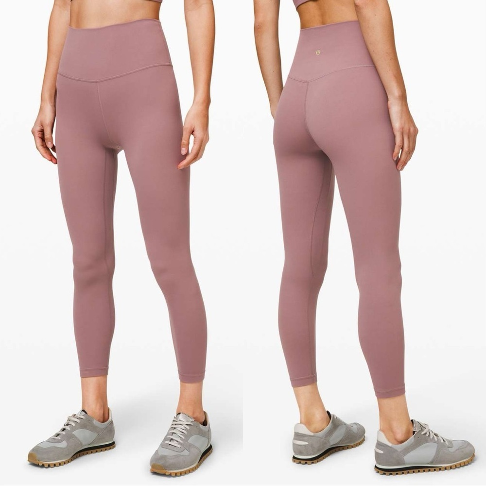 Lululemon Women’s Align High-Rise Pant Leggings Pull On Yoga 25" in Mauve Size 4